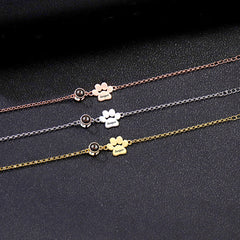 Personalisiertes Hundepfote Armband mit Bild & Gravur – Schmuckgeschenke zur Erinnerung Haustiere