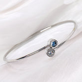 Personalisierbares offener Projektionsarmband mit 2 Fotos & Gravur, minimalistisches Design, ideales Geschenk