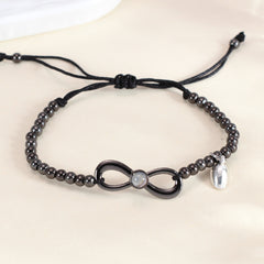 Personalisierte Magnetisches Herz Unendlichkeit Paar Armbänder mit Bild – Foto Gravur Geschenk für Liebende oder Besties