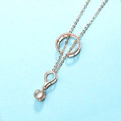 Personalisierte Halskette mit Bild im Stein - Zirkon Tennis Schläger Anhänger mit Foto Projektion,Erinnerungsgeschenk für Sie