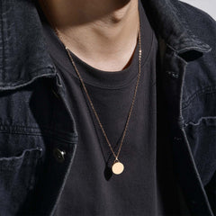 Personalisierte Asche Parfüm Kette Mit Bild - Schlichter Runder Anhänger Erinnerungsstück Geschenk für Männer & Frauen