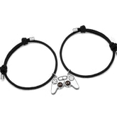 Personalisiert Magnetische Controller Gamer Freundschaftsarmbänder mit bild im Stein – Erinnerungsgeschenk für BFF & Besties