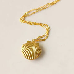 Personalisierte Foto Medaillon Kette mit Bilder – 3D Muschel Anhänger, Kreative Gedenk Geschenke für Sie