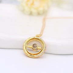 925 Silber Individuelle Kette mit Bild - Dekorative Kunststil Astronomische Kugel Anhänger mit Foto, Perfektes Geschenk für Männer und Frauen