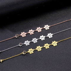 Personalisiertes Hundepfote Armband mit Bild & Gravur – Schmuckgeschenke zur Erinnerung Haustiere