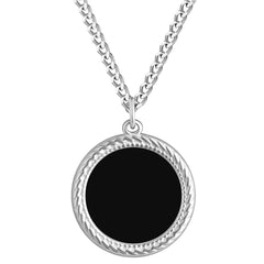 Personalisierte Hitzeaktivierbare Magische Foto Halskette mit verstecktem Bild - Runde Medaillon, Geschenk für Sie Ihn