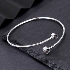 Personalisierbares offener Projektionsarmband mit 2 Fotos & Gravur, minimalistisches Design, ideales Geschenk