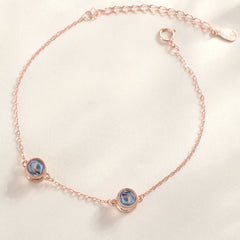 Personalisiertes Fotoprojektion Armband mit Bild im Stein – 925 Silber, 1–3 Bilder, Gravur & Geschenkverpackung