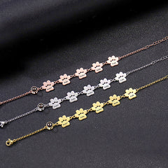 Personalisiertes Hundepfote Armband mit Bild & Gravur – Schmuckgeschenke zur Erinnerung Haustiere