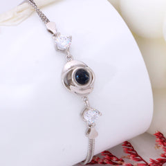 Armband mit Bild Silber – Rose Foto Armband mit Bildprojektion