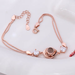 Armband mit Bild Silber – Rose Foto Armband mit Bildprojektion