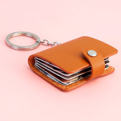 Personalisierter Foto Leder Schlüsselanhänger mit 12 Bilder, Minialbum,Kunstdruckpapier Fotoalbum,Kreatives Erinnerungs Geschenk