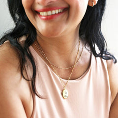 Personalisierte 925 Silber  Foto Medaillon Ovaler Kette – Mit Foto & Text, Klassischer Gedenkschmuck Geschenk für Männer & Frauen