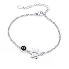 Personalisiertes Hundepfote Armband mit Bild & Gravur – Schmuckgeschenke zur Erinnerung Haustiere