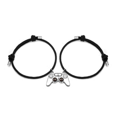 Personalisiert Magnetische Controller Gamer Freundschaftsarmbänder mit bild im Stein – Erinnerungsgeschenk für BFF & Besties