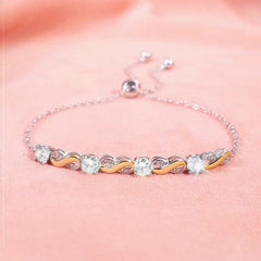 Personalisiertes Infinity Armband mit Geburtssteinen & Namen – Symbol der ewigen Liebe für Mama, Partnerin oder Freundin