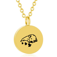 Personalisierte Asche Parfüm Kette Mit Bild - Schlichter Runder Anhänger Erinnerungsstück Geschenk für Männer & Frauen