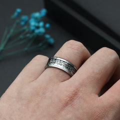 【Paar/Single】Keltischer Knoten Link Wolframstahlring,Trauringe, Herren-/Damenringe amazgifts