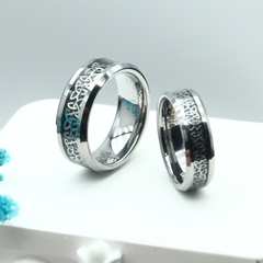 【Paar/Single】Keltischer Knoten Link Wolframstahlring,Trauringe, Herren-/Damenringe amazgifts