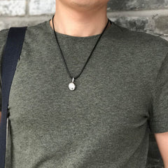 925 Silber Ovale Medaillon Halskette mit Foto und Text - Kettenstil und -länge wählen