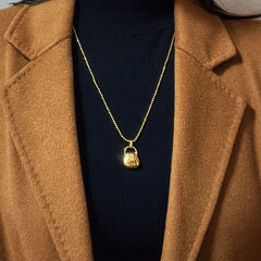 Personalisierte 925 Silber  Foto Medaillon Kette – 3D Handtaschen Anhänger mit Zirkonia, Modische Kreative Geschenke für Sie