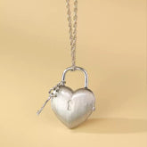 925 Silber Medaillon Herz Schloss Schlüssel Halskette mit Fotos &Text – Kettenstil und -länge Wählen,Personalisiertes Geschenk für Frauen