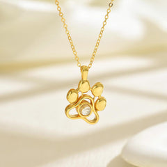 Halskette mit Bild – Personaliserter Anhänger mit Katzenpfote