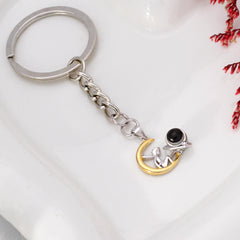 Personalisierte Schlüsselanhänger mit Foto – „Der kleine Prinz“ & „Fuchs“ mit Bild Worten im Stein, Paare Geschenk für Sie Ihm