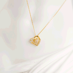 925 Sterling Silber Personalisierte Herz Projektion Kette mit Foto drin im Stein