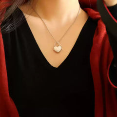 925 Silber Medaillon Herz Schloss Schlüssel Halskette mit Fotos &Text – Kettenstil und -länge Wählen,Personalisiertes Geschenk für Frauen