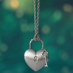 925 Silber Medaillon Herz Schloss Schlüssel Halskette mit Fotos &Text – Kettenstil und -länge Wählen,Personalisiertes Geschenk für Frauen