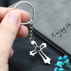 Personalisierte Schlüsselanhänger mit Bild – Hohes Kreuz Anhänger