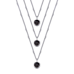 Personalisierte Kette mit Bild im Stein - Mehrschichtige Foto Projektion Halskette