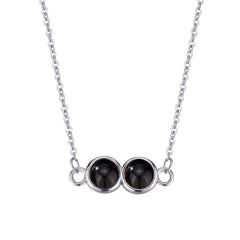 Foto Projektion Halskette mit Bild im Doppel Stein