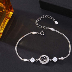 Foto Projektion Armband mit Bild im Stein - Beim Mond amazgifts