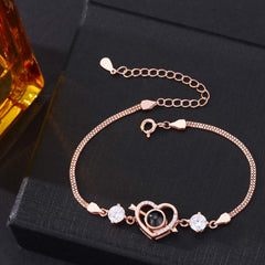 Foto Projektion Armband mit Bild im Stein - Herz mit Pfeil amazgifts