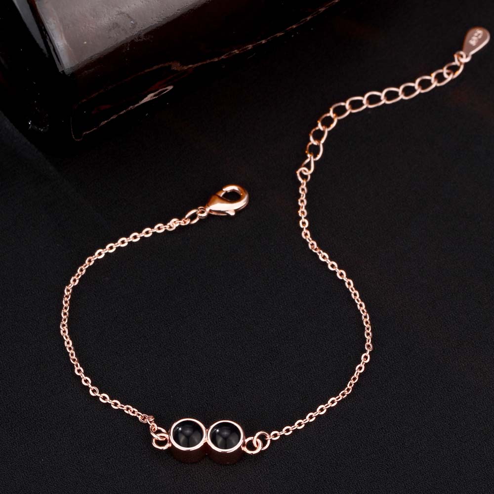 Foto Projektion Armband mit Bilder im Doppelt Stein amazgifts