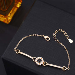 Foto Projektion Armreif mit Bild im Stein - Blume Runde amazgifts