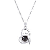 Foto Projektion Halskette mit Bild im Stein - Herz im Herz amazgifts