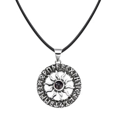 Foto Projektion Halskette mit Bild im Stein - Nordische Sonne amazgifts