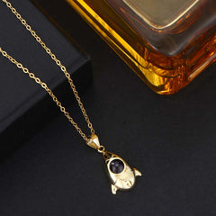 Foto Projektion Halskette mit Bild im Stein - Rakete amazgifts