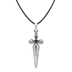 Foto Projektion Halskette mit Bild im Stein - Schwert Kreuz amazgifts