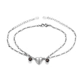 Personalisierte Foto Projektion Magnetisches Paar Herz Armband-Partnerarmband