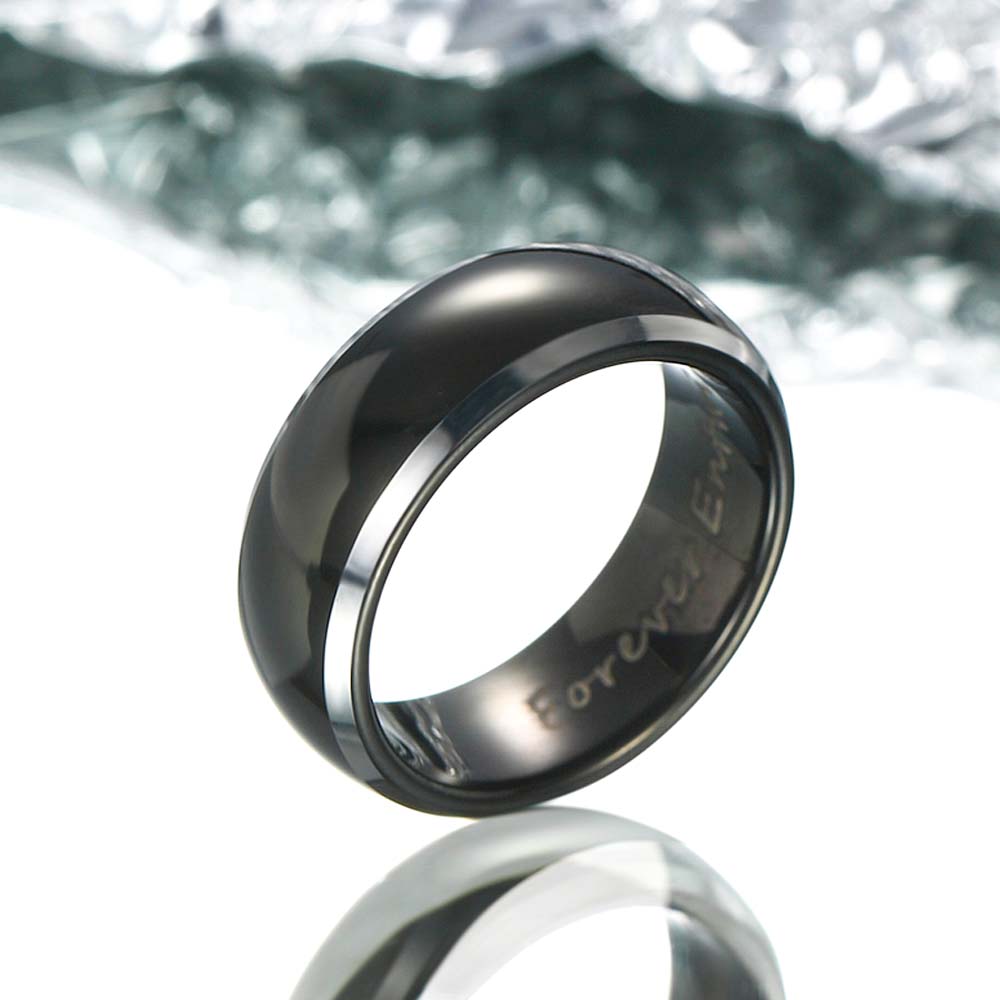 【Paar】Schlichter Wolfram Ring - Denker amazgifts