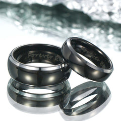 【Paar】Schlichter Wolfram Ring - Denker amazgifts