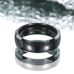 【Paar】Schlichter Wolfram Ring - Denker amazgifts