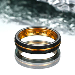【Paar/Single】Gehämmerter Wolframstahlring - Legende,Trauringe, Herren-/Damenringe amazgifts
