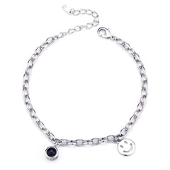 Personalisierte Bild Armband mit Lächeln Anhänger amazgifts