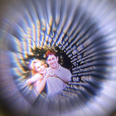 Personalisierte Projektion Kette mit Bild im Stein - Herzen Zusammen Anhänger mit Foto Projektion