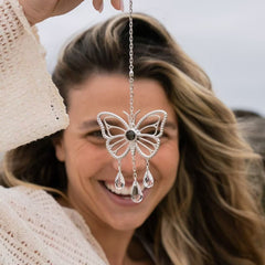 Personalisierter Schmetterling Kristall Anhänger mit Foto Projektion – Schmuck & Autoanhänger, Erinnerungsgeschenk für Sie